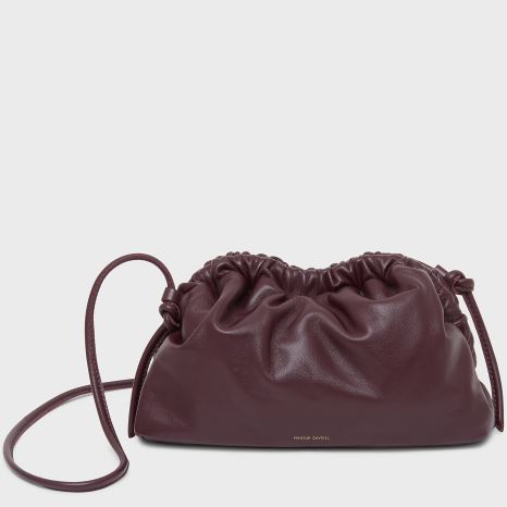 Women's Mansur Gavriel Mini Cloud Clutch Bags Dark Brown | AU 0586HF